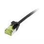 Synergy21 CAT6A RJ45 Patch Cable, 2m, Black, U/FTP, Slimline 3.8mm, TPE/LSZH Superflex, AWG32