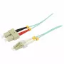 SYNERGY21 Fiber Optic Patch Cable 10m LC-SC Duplex 50/125µm OM3 LSZH Aqua 2mm