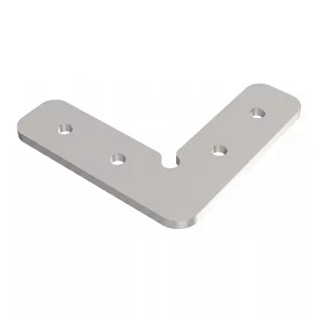 SYNERGY21 S21-LED-PR240100 90° Corner Connector for LED U-Profiles ALU143/ALU144/ALU146, Flush-Mounted, Black