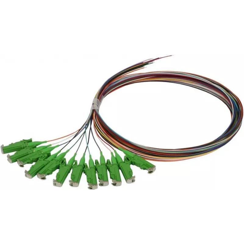 SYNERGY21 S215560 Fiber Optic Patch Cable Set 2 m OS2 E-2000 (LSH) Multicolored 12-Pack