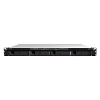Synology RS826+ 1U Rackmount 4-Bay NAS, AMD Ryzen V1500B, 4GB DDR4 ECC, 4x 1GbE, Diskless