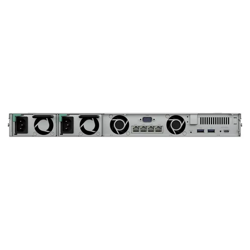 Synology RS826RP+ 4-Bay 1U Rackmount NAS, AMD Ryzen V1500B, 8GB DDR4 ECC, 4x 1GbE, Redundant PSU