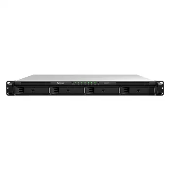 Synology RS826RP+ 4-Bay 1U Rackmount NAS, AMD Ryzen V1500B, 8GB DDR4 ECC, 4x 1GbE, Redundant PSU