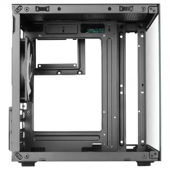 TACENS MARS MC-CUBE Micro-ATX Case, Black, Tempered Glass, ARGB, USB-C