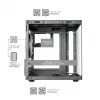 TACENS MARS MC-CUBE Micro-ATX Case, Black, Tempered Glass, ARGB, USB-C