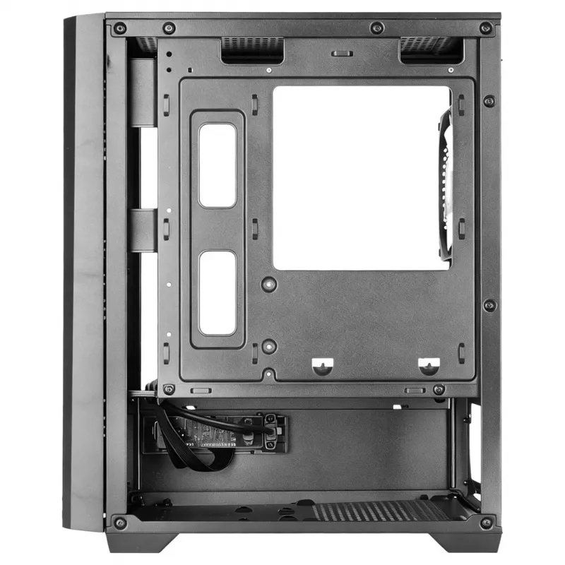 TACENS MARS MC-QUANTUM Mid-Tower ATX Case with 3x120mm FDB Fans + 1x120mm ARGB Fan, USB-C, Tempered Glass, Black