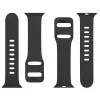 Tactical Apple Watch 38/40/41mm Silicone Strap with Buckle Black