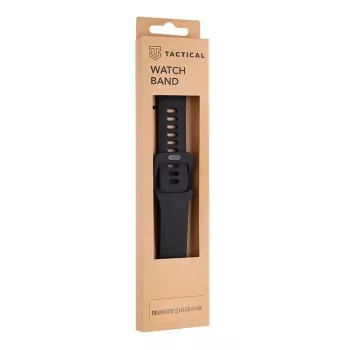 Tactical Apple Watch 42mm / 44mm Silicone Band with Buckle Black