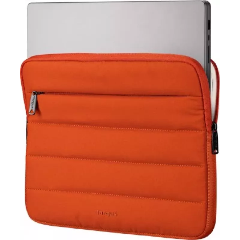 Targus Puffer Notebook Sleeve for 13-14 Inch Laptops, Rust Orange