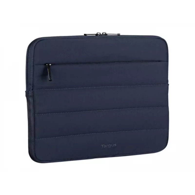 Targus Puffer Sleeve 15-16 inch Laptop Case, Midnight Blue, EcoSmart Recycled PET Polyester, TBS97502GL
