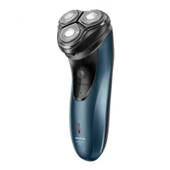 Taurus 3 Side Shave IPX7 Rotary Shaver with Trimmer Black/Blue