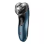 Taurus 3 Side Shave IPX7 Rotary Shaver with Trimmer Black/Blue