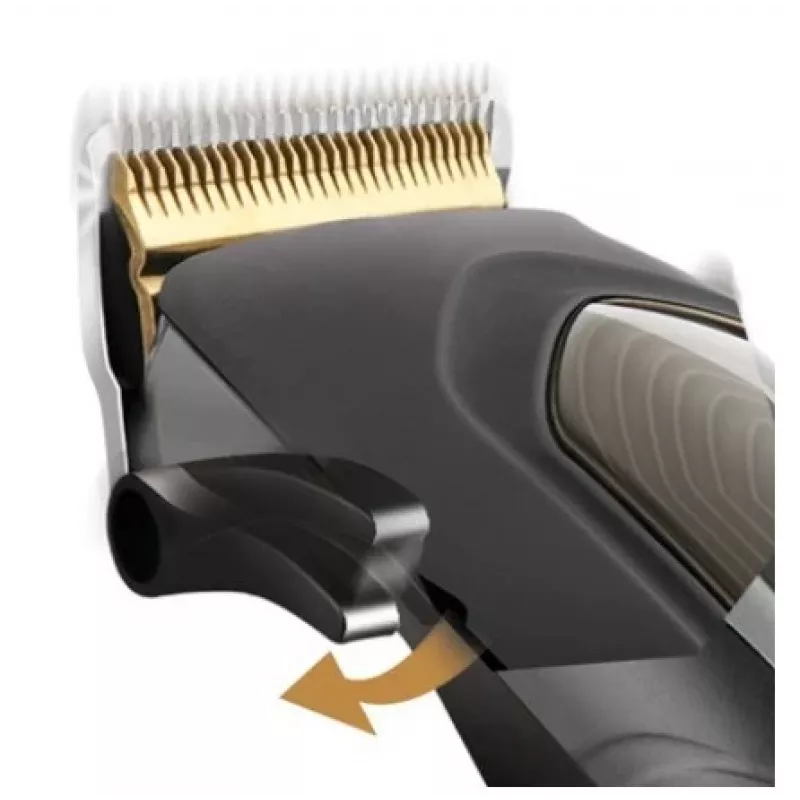 Taurus 902222000 Cordless Hair Clipper & Trimmer with LED Display, 39 Length Settings, Stainless Steel Blades, 120 min Runtime, Black