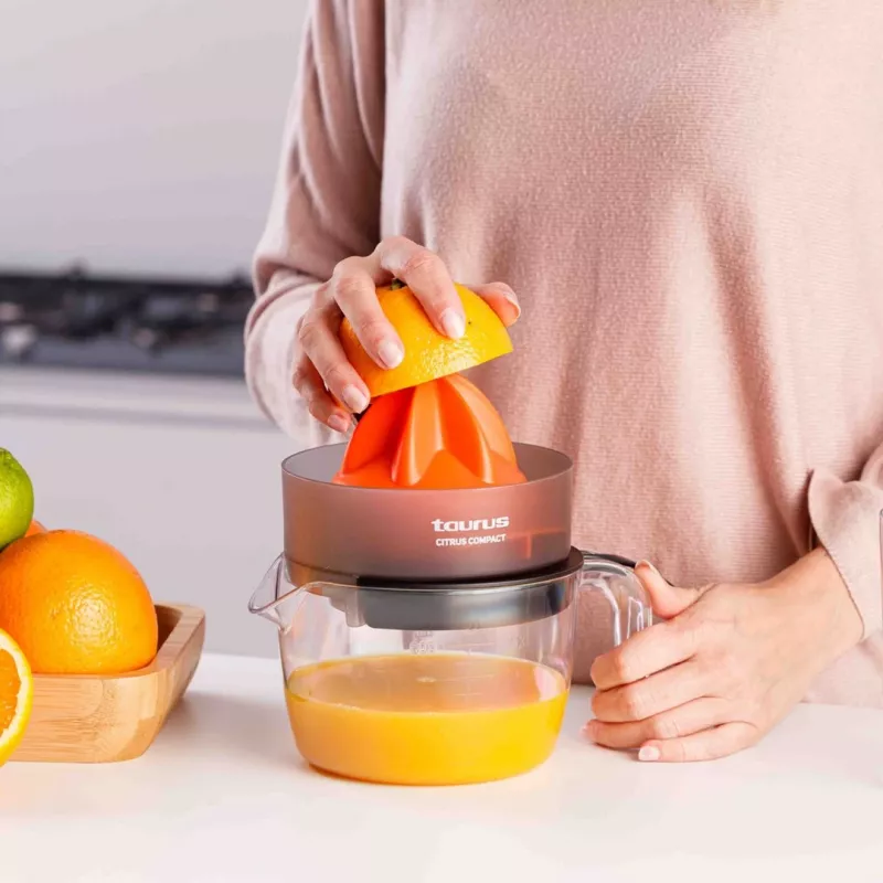 Taurus CITRUS COMPACT Electric Citrus Juicer 30 W Black, Orange, Transparent