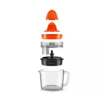 Taurus Citrus Glass Electric Citrus Press 30 W 1 L Glass Jug Black Red Transparent