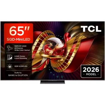 TCL 65C8L 65-Inch 4K Ultra HD Mini LED QLED Smart TV with Google TV, Dolby Vision IQ, 144Hz VRR, Onkyo 2.1 Audio