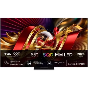 TCL 65C8L 65-Inch 4K Ultra HD Mini LED QLED Smart TV with Google TV, Dolby Vision IQ, 144Hz VRR, Onkyo 2.1 Audio