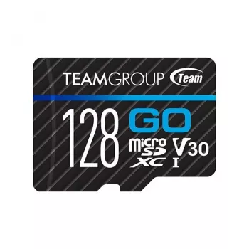 Team Group Team GO 128GB microSDXC UHS-I U3 V30 A1 Memory Card with SD Adapter
