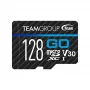 Team Group Team GO 128GB microSDXC UHS-I U3 V30 A1 Memory Card with SD Adapter