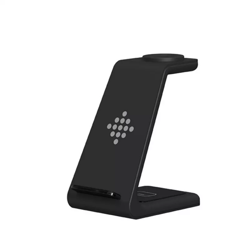 Tech-Protect A8 10W 3-in-1 Wireless Charging Stand for Smartphone, Headphones, Smartwatch - Black