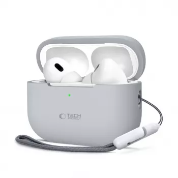 Tech-Protect Apple AirPods Pro 1 / 2 Silicone Case Gray