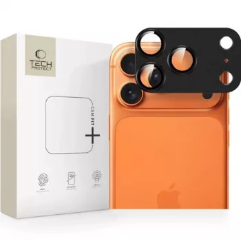 Tech-Protect CamFull Fit Camera Lens Protector for Apple iPhone 17 Pro, Black