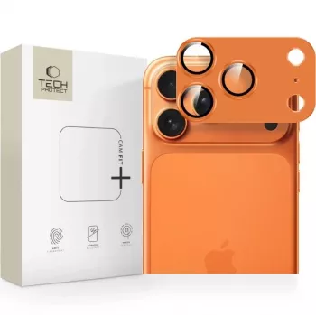 Tech-Protect CamFull Fit Camera Lens Protector for Apple iPhone 17 Pro Max - Cosmic Orange