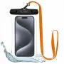 Tech-Protect Magmat Hybrid Case for Apple iPhone 15 Pro Max, Black/Orange, MagSafe Compatible