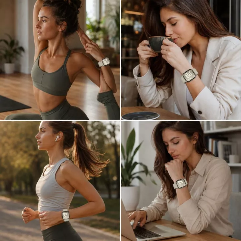 Tech-Protect Nylon Strap for Huawei Watch Fit 3 / 4 / 4 Pro / 5 / 5 Pro - White