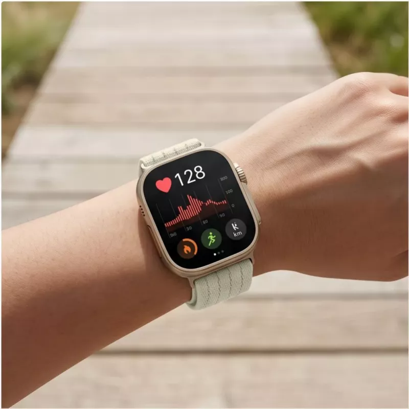 Tech-Protect Nylon Strap for Huawei Watch Fit 3 / 4 / 4 Pro / 5 / 5 Pro - White