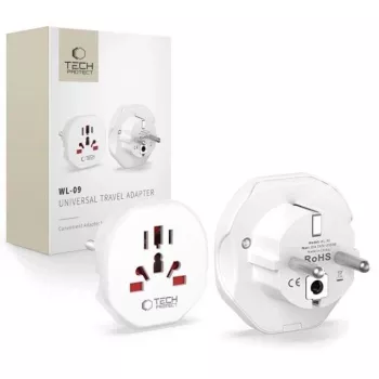 Tech-Protect Universal WL-09 Universal Travel Adapter from EU White