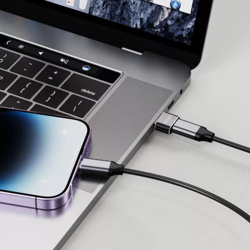 Tech-Protect USB-A (male) to USB-C (female) Adapter - USB 3.0, 5 Gbps, Space Grey