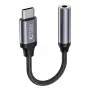 Tech-Protect USB-C to 3.5mm Mini Jack Audio Adapter (Female) - Black
