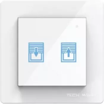 Tech Sterowniki FZ-02M Wired Roller Shutter Switch White 230V AC 3A Flush-Mounted