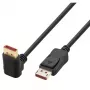 Techly DisplayPort 1.4 Cable M/M 4K@120Hz 2m Black One-Side Angled ICOC-DSP-A14-020NT9