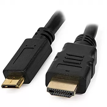 Techly HDMI Cable - HDMI Male to Mini HDMI Male 0.5m Black
