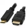 Techly HDMI Cable - HDMI Male to Mini HDMI Male 0.5m Black