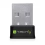 Techly I-WL-USB-600TY Mini WiFi USB Adapter Dual Band MU-MIMO 2dBi 600Mbps Black