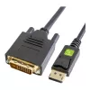 Techly ICOC-DSP-C12-010 DisplayPort 1.2 to DVI-D 24+1 Active Converter Cable, 1080p, 1m, Black