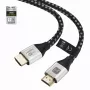 Techly ICOC-HDMI21-8-010T HDMI 2.1 Cable 1m 48Gbps 8K 10K Braided Black