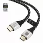 Techly ICOC-HDMI21-8-020T HDMI 2.1 Cable 8K 10K 48Gbps 2m Black Braided