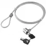 Techly IQ-LOK-08-KT Notebook Security Cable Lock with 1.4m Steel Cable and Two Keys