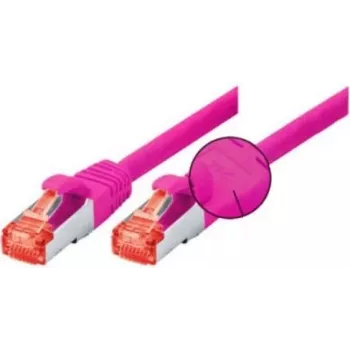 Tecline 5m Cat6 S/FTP Patch Cable, RJ-45 Male to Male, Magenta 71505P