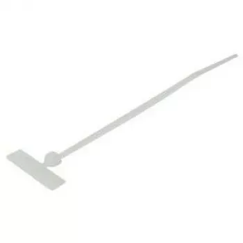 TECLINE Cable Tie with Transverse Labeling Field, 110 x 2.5 mm, Natural, 100-Pack 690110B