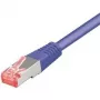TECLINE Cat 6 S-STP (PIMF) Patch Cable, RJ45, Violet, 25 m, Slim Snagless Boot 71525V