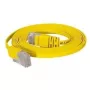 TECLINE Cat.6 U/UTP Flat Yellow Patch Cable 7.5m – Super Flat for Under Carpet & Baseboard 77807y