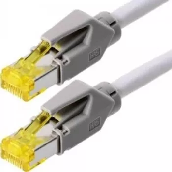 TECLINE Dätwyler Cat 6a S/FTP Patch Cable, 7.5 m, Grey, LSZH, Hirose TM31 78007