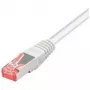 Tecline Exertis Connect CAT 6 SSTP Patch Cable RJ-45 Male to RJ-45 Male, 7.5 m, Halogen-Free, White 71507W