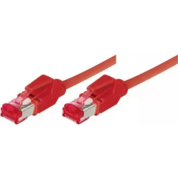 TECLINE Industrial Patch Cable S/FTP PiMF Cat.6A Class EA Red 10m with Hirose TM21 Connectors 77910R