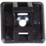 TECLINE Self-Adhesive Cable Tie Mounts for Cable Ties up to 4.8 mm Width, Black, 100 Pieces 690048S